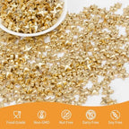 Gold Star Sprinkles,130g,Edible Stars Sprinkle for Cake Decorating,Mix Size Sugar Baking Decorations Cupcake Toppers,Donuts,Cookie Ice Cream,Wedding Birthday Mother's Day Party Supplies