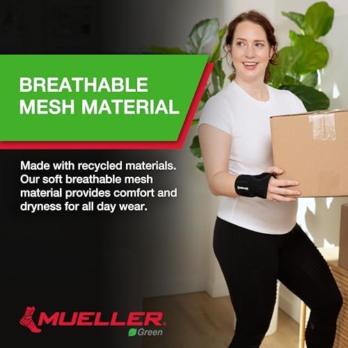 Mueller Green Fitted Wrist Brace, Left, LG/XL