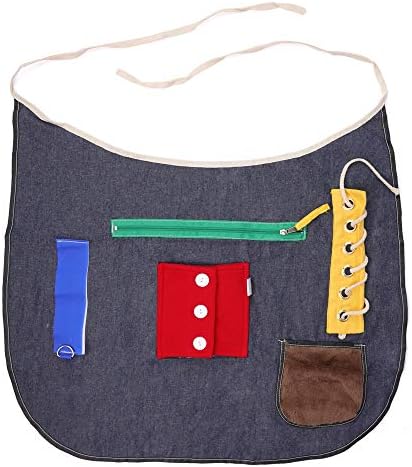 Special Needs Sensory Therapy Activity Apron (Adult Size) for Seniors & Adults with Dementia, Alzheimer’s and Special Sensory Needs | Fidget Design Improves Dexterity and Mental Stimulation
