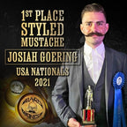 Mustache Wax Medium Hold Grooming For Men - 1oz Bare Bones Moustache & Beard Wax Tin - Perfect For Handlebar Mustaches By Death Grip - No Heat Source Required