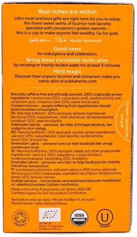 Pukka Herbal Teas Licorice and Cinnamon - 20 Bags, 20 Count