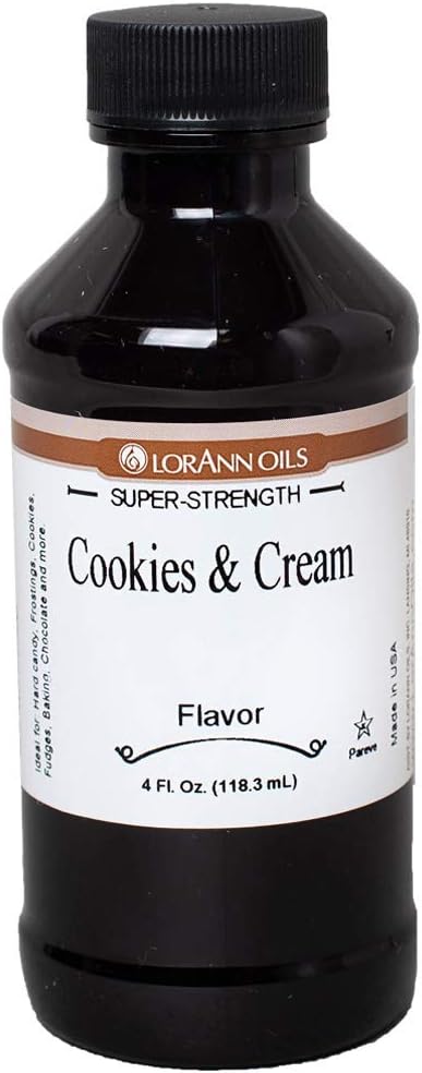 LorAnn Cookies & Cream SS Flavor, 4 ounce bottle