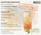 Mayer Elderflower Syrup ( Cordial ), Award - Winning, Only Real Elderflowers and 3 Natural Ingredients, Vegan, Gluten Free, Perfect for Cocktails, Lemonades, Coffee, Desserts - No Artificial Additives, Rich Authentic Flavor ( 1 Pack )