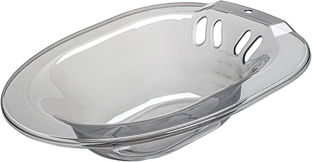 Sitz Bath Basin for Toilet 2000ml with Flusher Hip Basin Bidet, Over The Toilet Hip Bath for Perineal Care Postpartum Care Basin Adults Women (Grey)