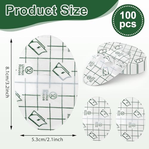 100 PCS Ear Covers for Shower Waterproof Ear Stickers for Adults Swimming Ear-Stickers with Soft Cotton Ear-Plugs Ear-Covers for Swimming Shower Ear-Protectors for Surfing Snorkeling Water Sports