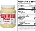KEWPIE Mayonnaise (Product of USA), Authentic Japanese-Style Mayonnaise, Rich & Creamy Umami Flavor, Made With Cage-Free Eggs, Gluten Free, Kosher Condiment, Perfect for Sandwiches, Sushi, Salads & Dips, Bulk Bottle, 64 oz