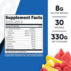Nutricost EAA Powder 30 Servings (Fruit Punch) - Essential Amino Acids - Non-GMO, Gluten Free, Vegetarian Friendly