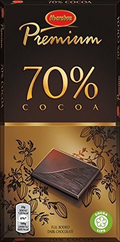 10 Bars x 100g of Marabou Premium - Original - Swedish - Dark Chocolate - 70% Cocoa