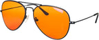 SHINU Red Lenses Glasses Men Orange Lens Glasses Women Blue Light Filter Better Sleep Rest Glasses Z3001