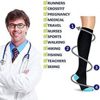 zuoge 6 Pairs Compression Socks Pack - Best Medical, Nursing, Travel & Flight Socks - Running & Fitness - 15-20mmHg