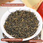 XIXICHA Golden Monkey Tea Chinese Black Tea Loose Leaf Chinese Tea Jin Jun Mei Yunnan Black Jinjunmei Whole Buds 中国茶 金骏眉 5.3oz/150g