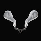 Replacement Nose Pad Bridge Piece, Screw-in Nose Pads, Anti-Slip Integrated Eyeglass Nose Pad Bridge Replacement with Screws, 3-in-1 Screw-Driver,M Size,Clear