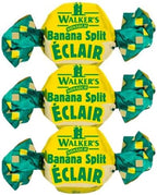 Walkers Banana Split Toffees – Creamy Banana and White Chocolate Toffee Candy, Classic British Chewy Sweets 8oz - 1/2 lbs - 227g