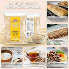 Rani Sesame Seeds Whole White, Hulled (Till) 7oz (200gm) ~ All Natural | Gluten Friendly | NON-GMO | Vegan | Indian Origin