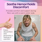 Sitz Bath for Toilet Seat, Foldable Postpartum Care Basin, Sitz Bath Tub for Soothes and Hemorrhoids and Perineum, Yoni Steam Seat - Pink