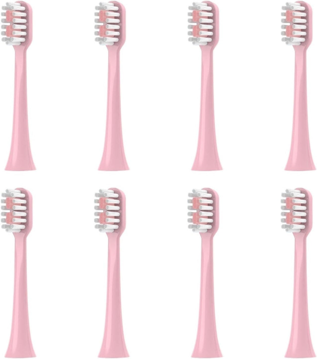 Replacement Toothbrush Heads for S100 S200 S600 S700 S800 S900 S710 S820 S910 Electric for X100(8pcs Pink)