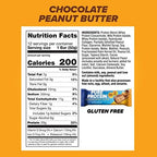 Pure Protein Chocolate Peanut Butter Protein Bars – 20g Protein, 3g Sugar, 190 Calories (12 count) Low Sugar* High Protein Snack - Gluten Free - Perfect for a Healthy Snack