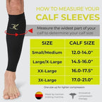 KEKING Calf Compression Sleeves for Men & Women (20-30 mmHg), Graduated Leg Compression Sleeve for Shin Splints, Varicose Veins, Calf Pain Relief, Running, Cycling, Nursing, Travel - Calf Support