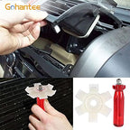 Air Conditioner Fin Comb Radiator Condenser AC Fin Straightener Cleaner Repair Tool Air Conditioning Brush Accessory for Cleaning Car Automotive Refrigeration Radiator Evaporator