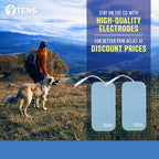 Discount TENS Wired Electrodes – 2"x4" Compatible with HealthMateForever, 8-Pack Premium Self-Adhesive TENS Unit Replaceent Electrode Pads for Pain Relief, Therapy, Recovery & Muscle Stimulation