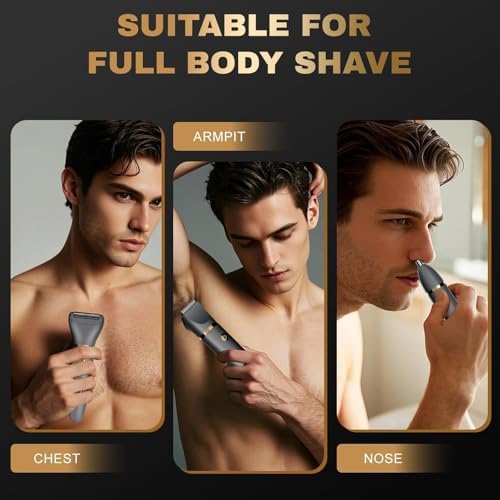 Multifunctional Dry Wet Shaver for Body Hair Removal with 360 Degree Flexible Heads and LED Screen Home Individual Care Gadget