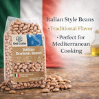 Del Colle Italian Borlotti Beans – Dried Cranberry/Roman Beans, Premium Italian Dry Beans for Cooking, Perfect for Soups, Pasta e Fagioli, Salads & Sides, Vegetarian Friendly (Pack of 1)