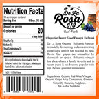 De La Rosa Organic Balsamic Vinegar, Kosher for Passover, Vegan & Gluten Free, Balsamic Vinegar Dressing for Salads and Marinades, 16.9 oz (Pack of 2)