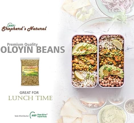 Oloyin Honey Beans by Shepherd's Natural 4 lbs. / 64 oz. Offers a quality, easy-to-cook West African honey beans, perfect for authentic dishes like Akara, Moi-Moi, and Gbegiri.