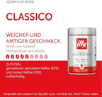 illy Ground Coffee Moka - 100% Arabica Flavored Coffee Ground - Rich Aromatic Coffee Grounds Profile – Classico Medium Roast - Notes of Caramel, Orange Blossom & Jasmine - No Preservatives – 8.8 Ounce