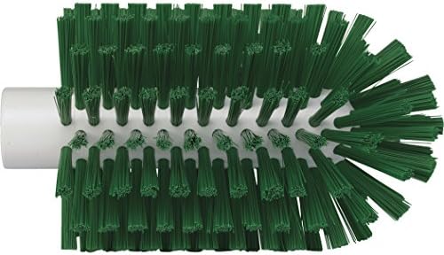 Vikan 5380-90-2 Stiff Tube Brush, Polyester, 3-1/2" x 6-1/4" OAL, Green