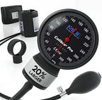 MDF Instruments Extra Large Gauge Calibra Pro Aneroid Sphygmomanometer + MDF Latex-Free Large Adult Replacement Blood Pressure Monitor Cuff D-Ring - Double Tube