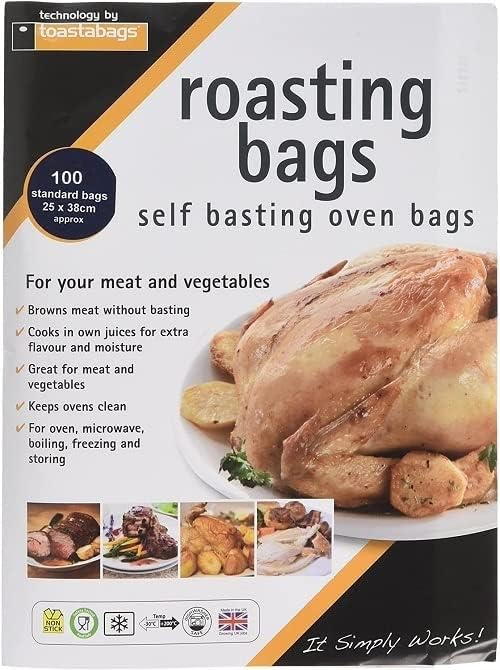 Toastabags Roasting Bags, 25 x 38 cm Standard (Pack of 100), 21 x 16.5 x 2.5 cm