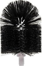 Carlisle Flo-Pac Floor Drain Brush Head (only), 6-3/4"L x 6" Dia, Threaded Handle Hole, Polypropylene bristles, Black, BPA-Free, 4014800
