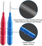 RAZOKO Interdental Brush, Flossing Head,Easy Use Tooth Cleaning Tool (88 Count)(2.5mm/3mm)
