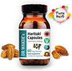 DR WAKDE’S® Haritaki Capsules (Terminalia chebula/Hirda) I 100% Herbal I 60 Veggie Capsules I Ayurvedic Supplement I All Natural