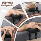 Massage Headrest for Bed, Adjustable Massage Face Cradle, Home Mattress Top Massage Kit, Home Spa and Salon Table Attachment, Face Down Pillow Perfect for Eye Surgery Recovery & Relaxation