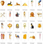 Egyptian Cupcake Toppers 48PCS Egypt Pyramid Party Decorations Ancient Egypt Theme Birthday Decorations Mummies and Sphinx Cupcake Picks for Egyptian Baby Shower Supplies