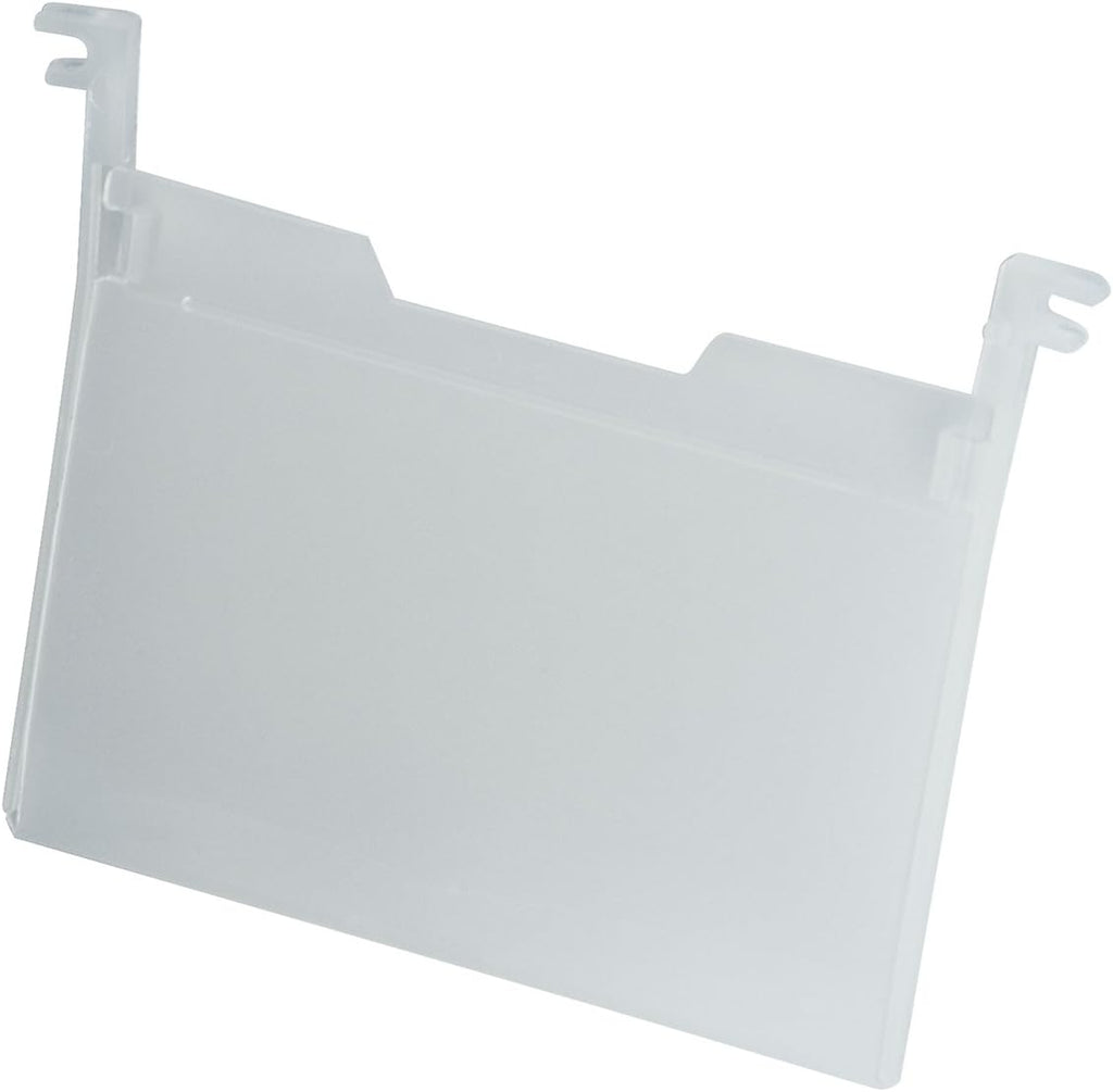 Akro-Mils 35010 Plastic Tote Label Holder Nest and Stack and Akro-Grid Totes, Clear, (6-Pack)