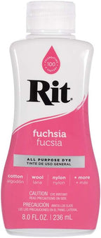 Rit Dye Liquid – Wide Selection of Colors – 8 Oz. (Fuchsia)