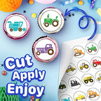30 x Edible Cupcake Toppers Themed of Tractor Collection of Edible Cake Decorations | Uncut Edible on Wafer Sheet