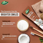 Dabur Coconut Oil Baking Soda Toothpaste | 100 ml | Teeth Brightening Toothpaste | Fights Plaque, Stains, Bad Breath & Bacteria | Deep Cleanse, Paraben Free, SLS Free, No Alcohol | Pack of 1
