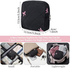 Period Bag Sanitary Napkin Storage Bag, Portable Menstrual Cup Pouch Period Bags for Womens, Tampons Holder, Pad Bags, Feminine Care for Purse with Zipper
