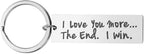 Jstud Inspiration Gifts Keychains I Love You More Birthday Anniversary Graduation Keychain for Couples Her Women
