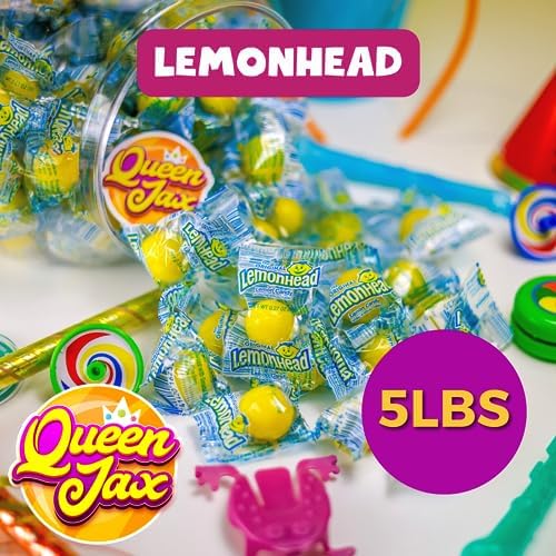 Lemonheads Candy - Lemon Candy - 5 LB Bag - Lemon Heads - Lemon Heads Large Bulk Candy - Lemonhead Candy Bulk - Lemon Hard Candy - Lemonhead Candy - Lemon Head Hard Candy