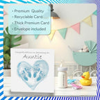 Stuff4 New Baby Boy Card for Auntie - Twins Congrats Becoming - Well Done Congratulations Card for New Auntie, 5.7 Inch Welcome To The World Greeting Cards