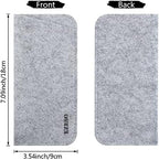 3 Pack Eyeglass Cases - Soft Felt Slip-in Pouch Case - Glasses Storage Case Makeup Pouch