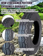 3.00-8 Pneumatic Tire for Mobility Scooters and Power Chairs, 3.00x8 for Scooter Tires With inner tube for Front or Rear fits on 8 Inch Ri-m, 4 P.R. 240 KPA 38J
