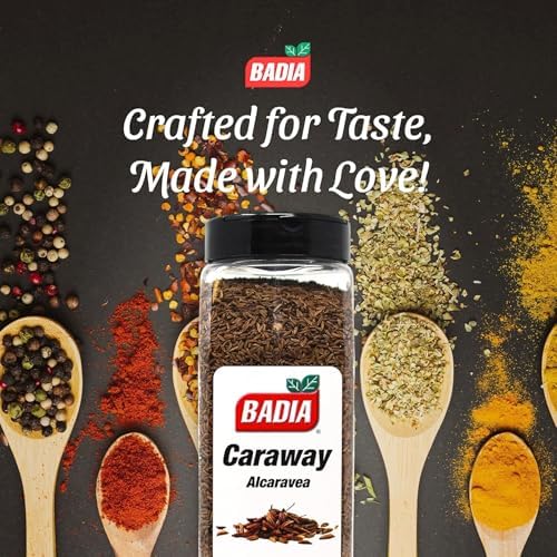 Badia Caraway Seeds, 16 oz - Whole Seed for Cooking, Mild Anise Flavor For Bread, Soups, Stews