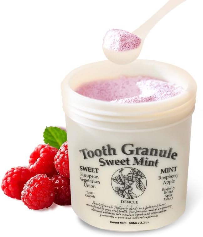 Tooth Granule Sweetmint 90ml - Preservative-Free, Fluoride-Free, Water-Free, Vegan, Whitening Toothpaste