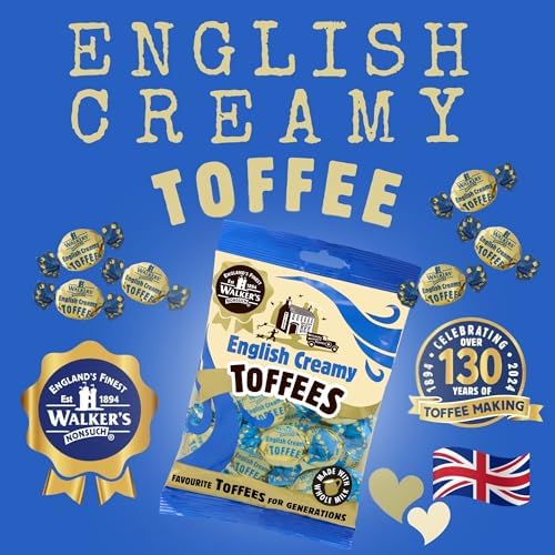 Walkers' Nonsuch English Creamy Toffees | with Whole Milk & Butter | Imported from UK | Traditional British Sweets | Classic English Toffee | 5.29 Oz (Pack of 2)